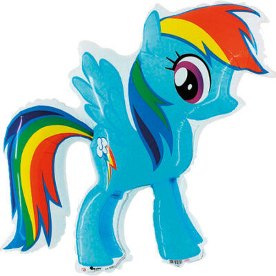 Muotofoliopallo rainbow dash mlp my little pony