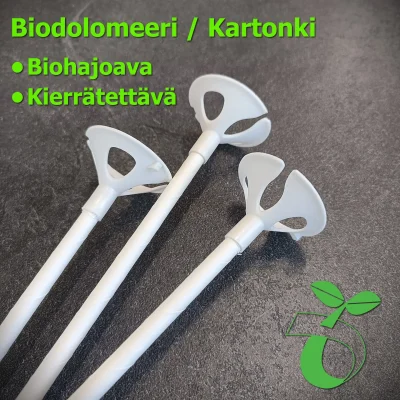 ilmapallo tikku biohajoavat ilmapallotikut ekologinen bio eko maatuva kierrätettävä ilmapallotikku tikku ilmapalloille tikkupallo ilmapallo tikku ilmapallotikku
