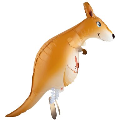 a balloon in the shape of a kangaroo kenguru ilmapallo vappupallo