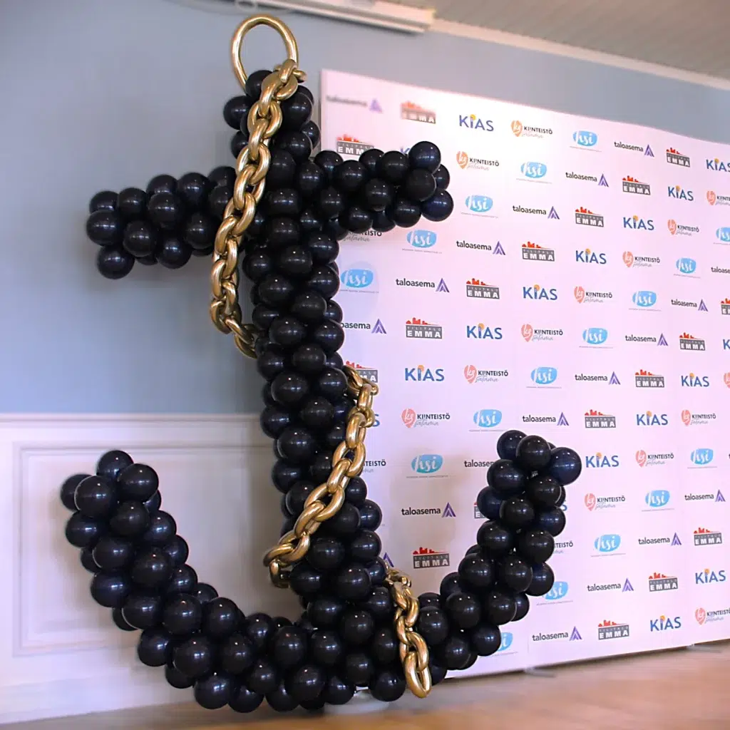 ilmapalloveistos ankkuri ilmapallotaide balloon art