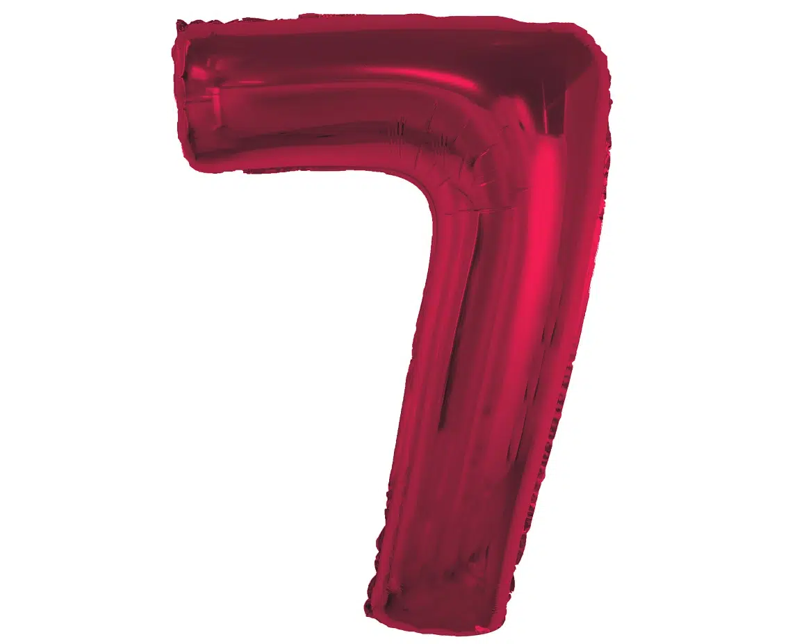 92 cm Numerofoliopallo, punainen - Image 8