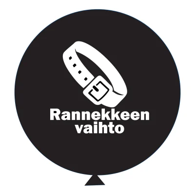 rannekkeen vaihto festareille huomiopallo opaste opastepallo opastejättipallo jättipallo jätti ilmapallo jätti-ilmapallo